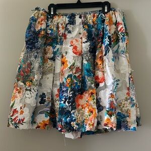 MSGM Floral skirt
